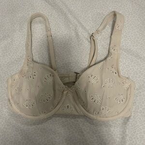 Wild Fable Cream Eyelet Bikini Top